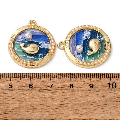 Printed Alloy Pendants ENAM-B028-26KCG-1