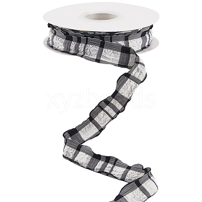 Cloth Plaid Ribbon OCOR-WH20071-001G-1