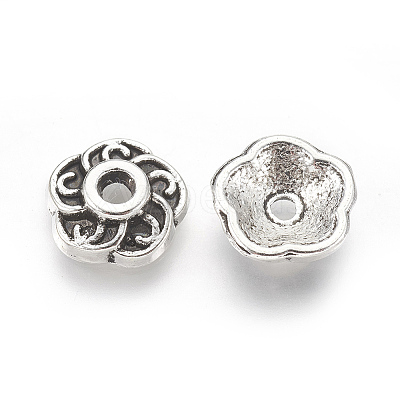 Tibetan Style Alloy Bead Caps LS-LF0459Y-NF-1