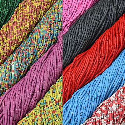 Dyed Synthetic Turquoise Beads Strands G-D356-B02-1