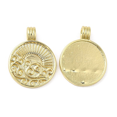Rack Plating Brass Pendants KK-C030-30D-G-1
