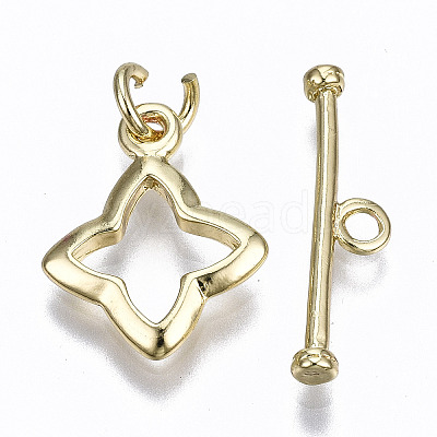 Brass Toggle Clasps KK-T057-079-NF-1