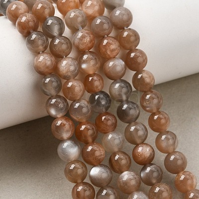 Natural Grey Moonstone Beads Strands G-F632-24-02-01-1