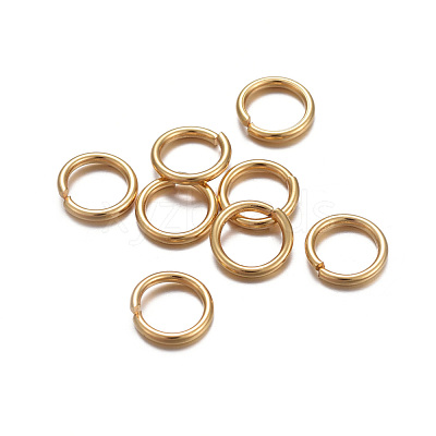 304 Stainless Steel Open Jump Rings STAS-L187-7x1mm-G-1