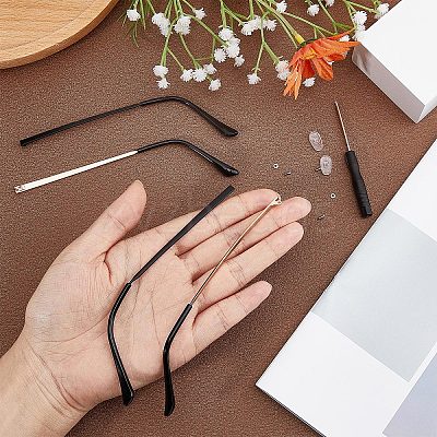 4Pcs 2 Colors Alloy Eyeglasses Arm FIND-GF0004-29-1