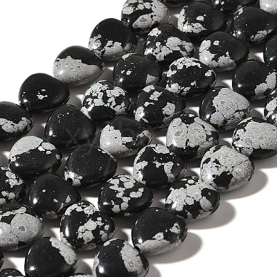 Natural Snowflake Obsidian Beads Strands X-G-R190-10mm-51-1