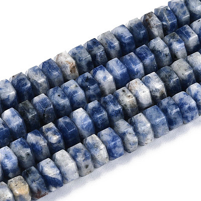 Natural Blue Spot Jasper Beads Strands G-N357-14A-04-1