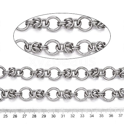 Alloy Round Ring Link Chains LCHA-N02-02P-1
