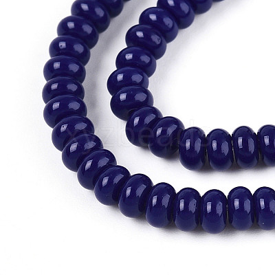 Opaque Spray Painted Glass Beads GLAA-ZX008-4mm-18P-1