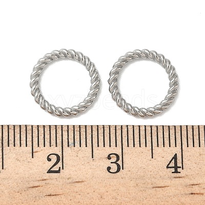 304 Stainless Steel Twisted Ring Linking Rings STAS-L300-005D-P-1