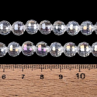 Transparent Glass Beads Strands GLAA-Q107-02A-01-1