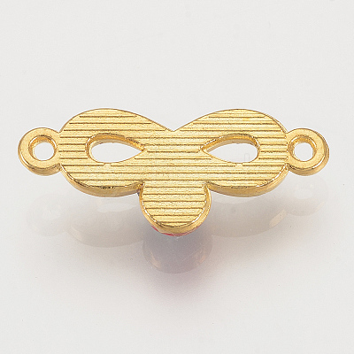 Alloy Rhinestone Links connectors ALRI-S170-31G-1