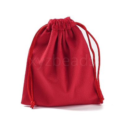 Velvet Jewelry Drawstring Storage Pouches ABAG-P013-02C-1