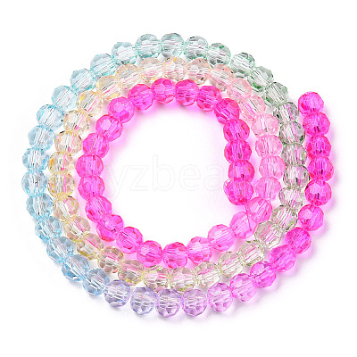 Transparent Glass Beads Strands GLAA-E036-07R-1