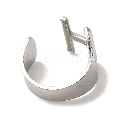Non-Tarnish 201 Stainless Steel Finger Rings RJEW-H223-04P-H-1