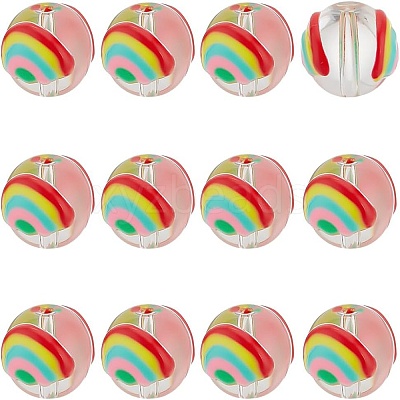 12Pcs Transparent Glass Beads GGLA-PH0001-59-1