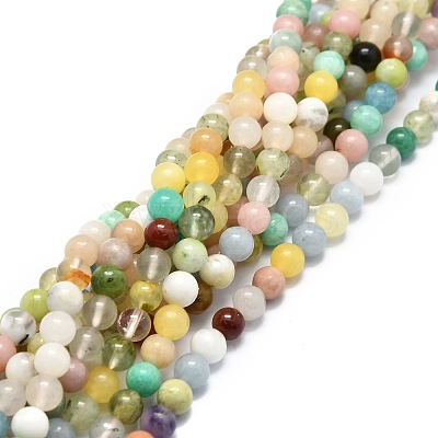 Natural Mixed Gemstone Beads Strands G-E576-02A-1