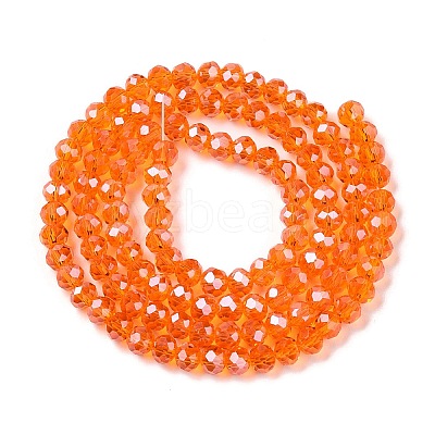 Electroplate Glass Beads Strands EGLA-A044-T4mm-A25-1