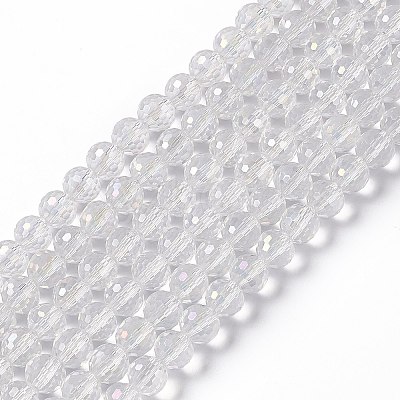Electroplate Glass Bead Strands X-EGLA-R040-8mm-15-1