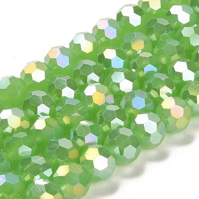 Imitation Jade Glass Beads Stands EGLA-A035-J10mm-B01-1