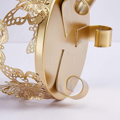 Iron Candle Holder AJEW-WH0019-30-1