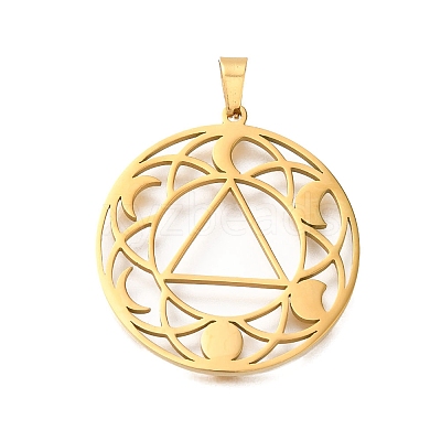 304 Stainless Steel Pendants STAS-S150-07G-1