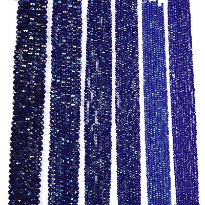 Electroplate Opaque Solid Color Glass Beads Strands EGLA-A044-P1mm-L07-1