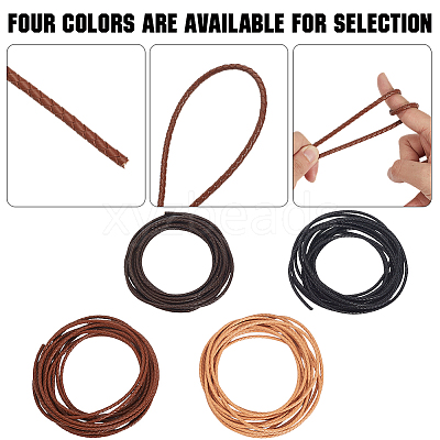 5M Round Braided Cowhide Letter Cord WL-GF0001-34B-02-1