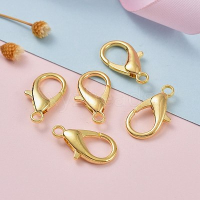 Zinc Alloy Lobster Claw Clasps X-E107-G-1