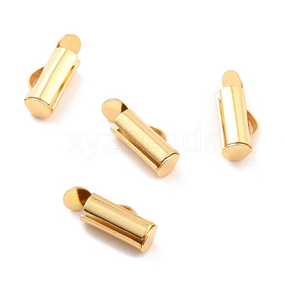 304 Stainless Steel Slide On End Clasp Tubes STAS-C044-07B-G-1