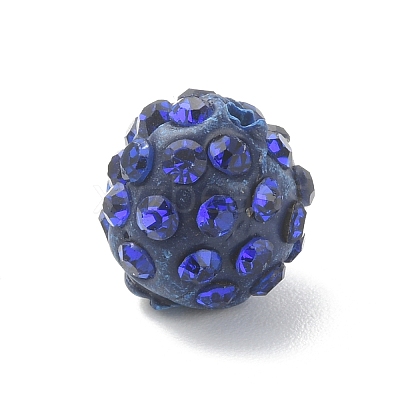 Rhinestone Pave Disco Ball Beads RB-TAC0002-02A-02-1