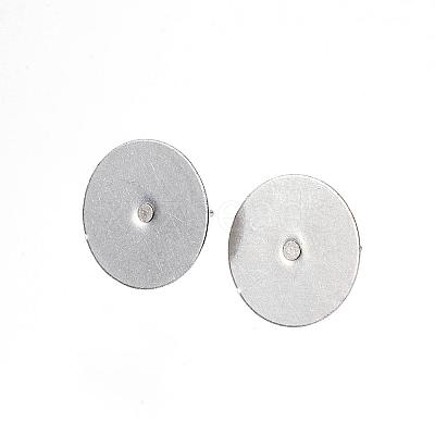 Tarnish Resistant 304 Stainless Steel Stud Earring Findings STAS-D448-088P-14mm-1