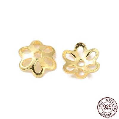 925 Sterling Silver Bead Caps STER-F055-10G-1