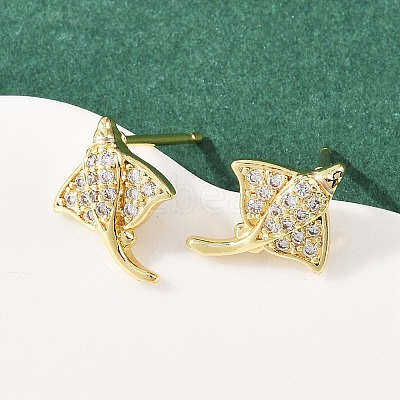 Brass Micro Pave Cubic Zirconia Pendant & Stud Earrings Sets for Women SJEW-F227-01I-G-1