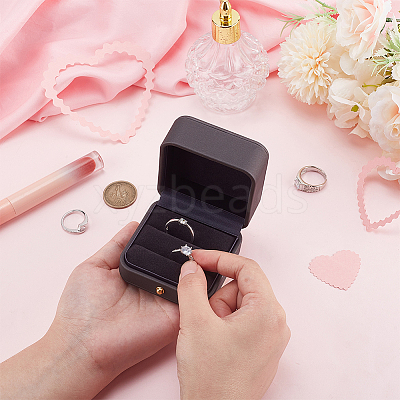 Imitation Leather Wedding Ring Gift Storage Boxes CON-WH0086-154B-1