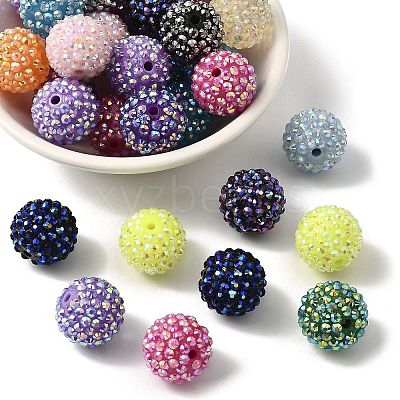 AB-Color Resin Rhinestone Beads X-RESI-S315-18x20-M-1