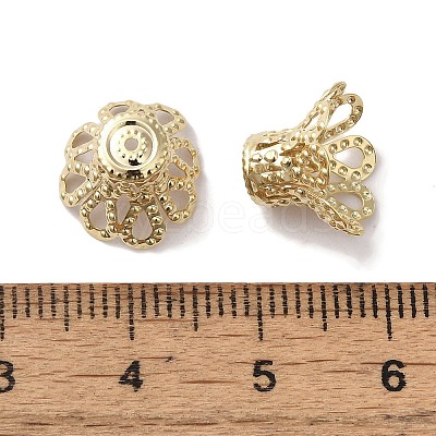 Brass Bead Caps KK-K383-15A-G-1