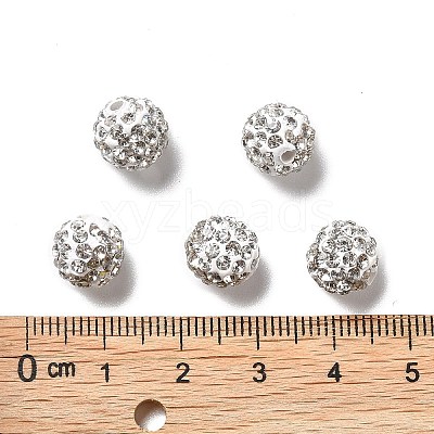 Pave Disco Ball Beads X1-RB-A130-10mm-9-1