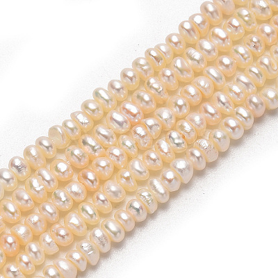 Grade AA Natural Cultured Freshwater Pearl Beads Strands PEAR-L003-B-03-01-1