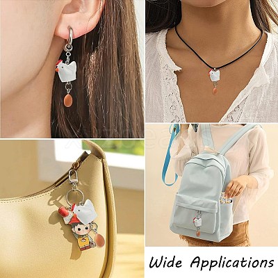 Opaque Resin Pendants RESI-CJC0031-002P-1-1