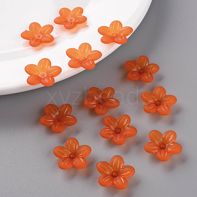 Frosted Acrylic Bead Caps MACR-S371-08A-726-1