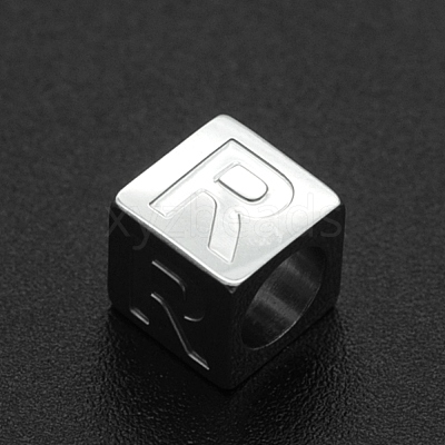 Non-Tarnish 201 Stainless Steel European Beads STAS-N090-LA062-R-1