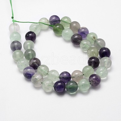 Natural Fluorite Bead Strands X-G-D840-56-8mm-AB-1