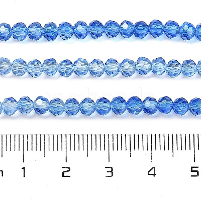 Transparent Painted Glass Beads Strands DGLA-A034-T4mm-A01-1