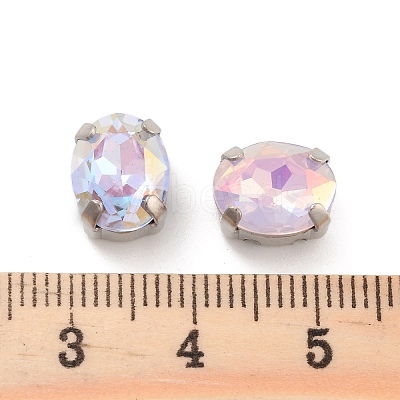 Oval Opal Sew On Rhinestones RGLA-G024-04A-P-1