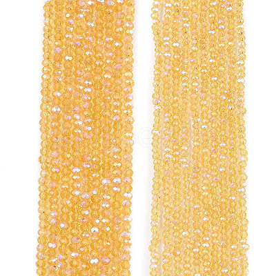 Electroplate Glass Beads Strands EGLA-A044-T2mm-L03-1