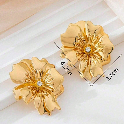 Iron Flower Stud Earrings XB2755-1-1