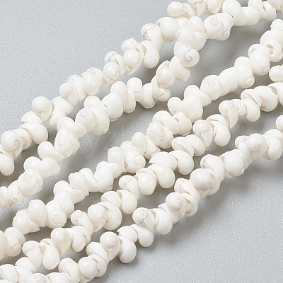 Natural Spiral Shell Beads Strands X-BSHE-I011-11C-1