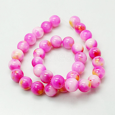 Jade Beads Strands G-D264-6mm-XH09-1