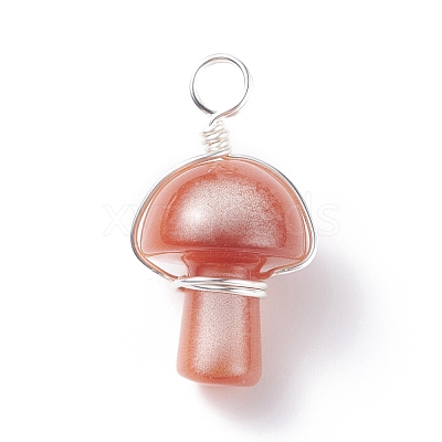 Cat Eye Pendants PALLOY-JF01278-02-1